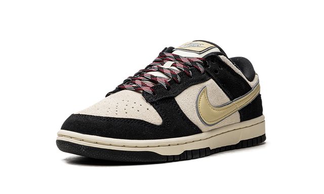 Nike Dunk Low LX Negro Gamuza Oro del Equipo