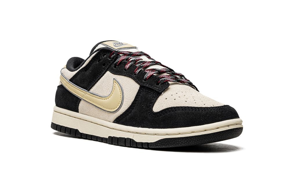 Nike Dunk Low LX Negro Gamuza Oro del Equipo