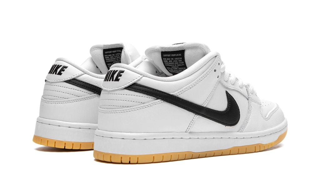 Nike SB Dunk Low Orange White Label Schwarz