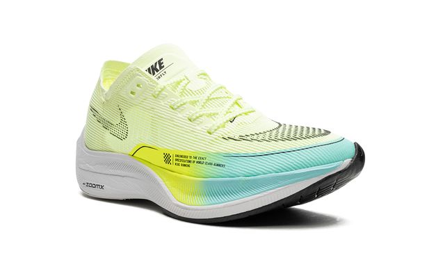 Nike ZoomX Vaporfly Next% 2 Barely Volt Turquesa