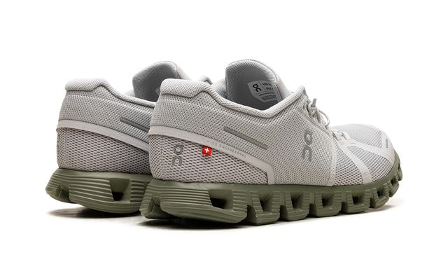 On Running Cloud 5 Gris Glaciar Verde Reseda