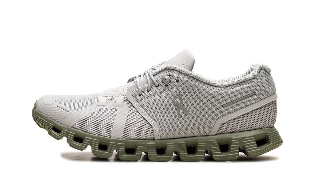 On Running Cloud 5 Gris Glaciar Verde Reseda