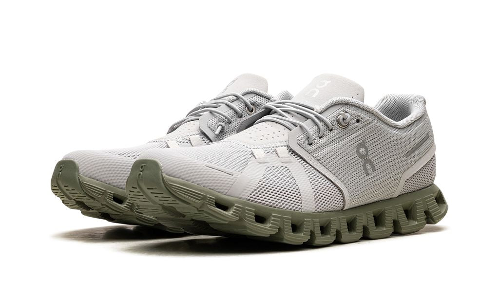 On Running Cloud 5 Gris Glaciar Verde Reseda