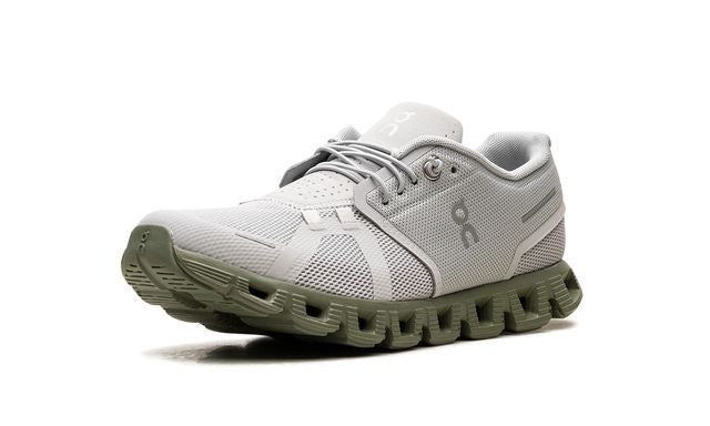 On Running Cloud 5 Gris Glaciar Verde Reseda