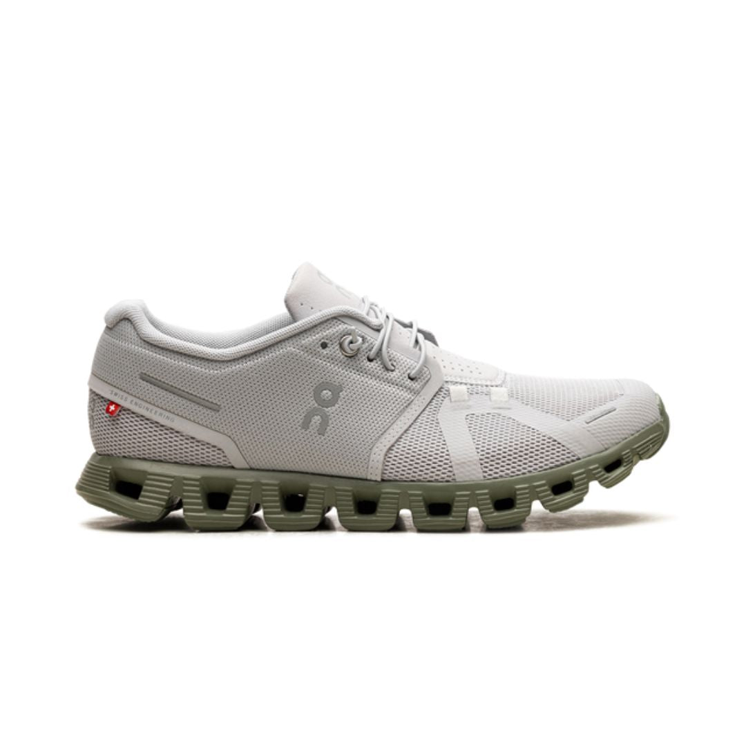 On Running Cloud 5 Gris Glaciar Verde Reseda