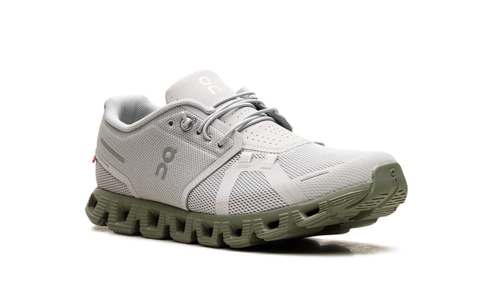 On Running Cloud 5 Gris Glaciar Verde Reseda