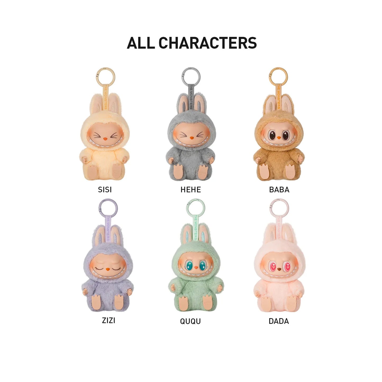 POP MART The Monsters LABUBU Have a Seat Vinyl Plush Pendant Face Sealed Case (6 Blind Boxes)