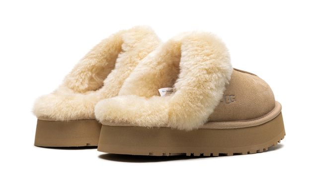 Pantuflas UGG Disquette para mujer en color arena