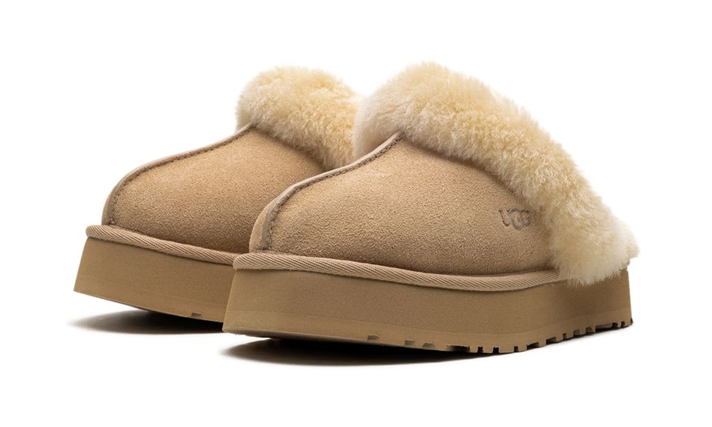 Pantuflas UGG Disquette para mujer en color arena