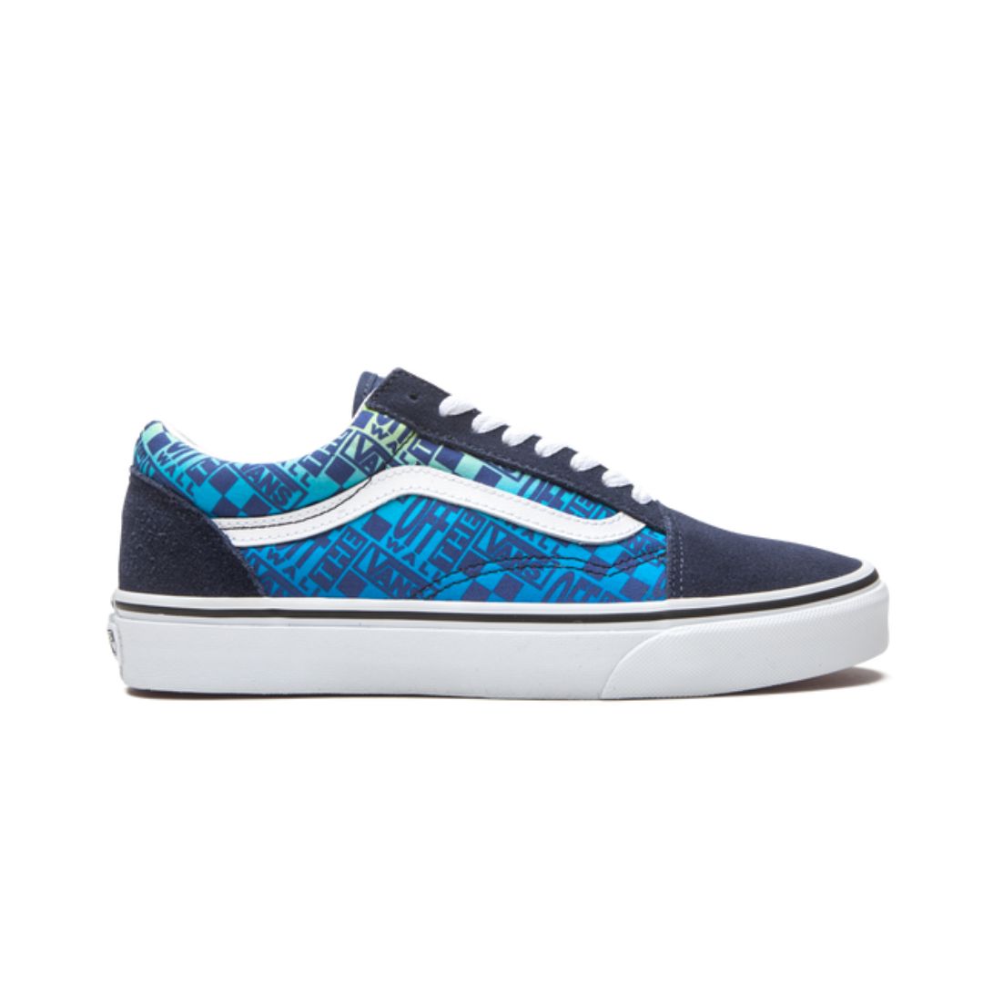 Logotipos Off-the-Wall de Vans Old Skool - Azul