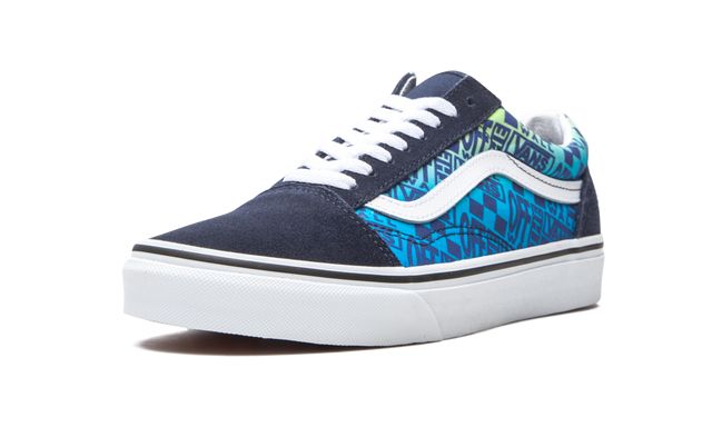 Logotipos Off-the-Wall de Vans Old Skool - Azul