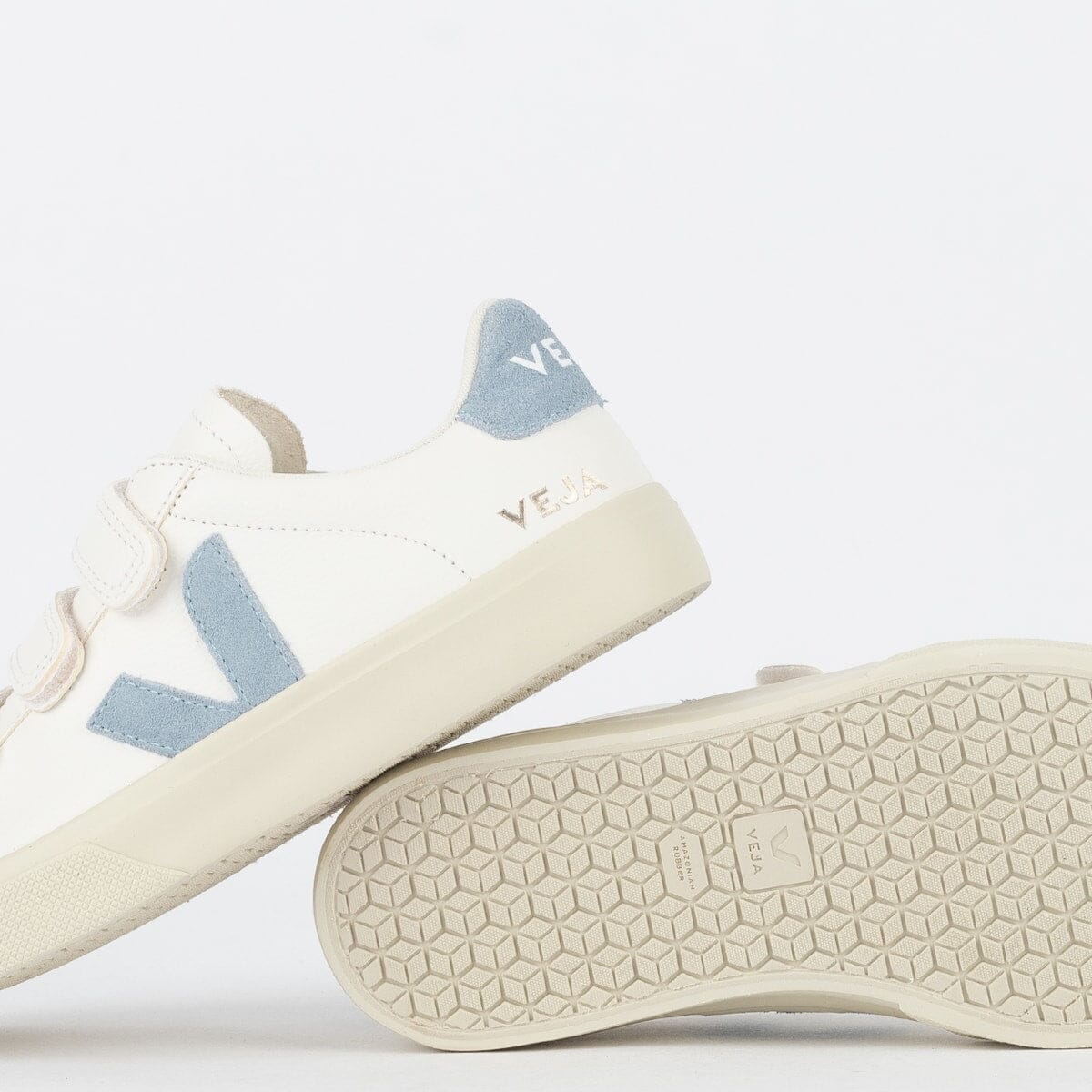 Veja Schuhe Logo Chromfreies Leder Extra Weiß Stahl