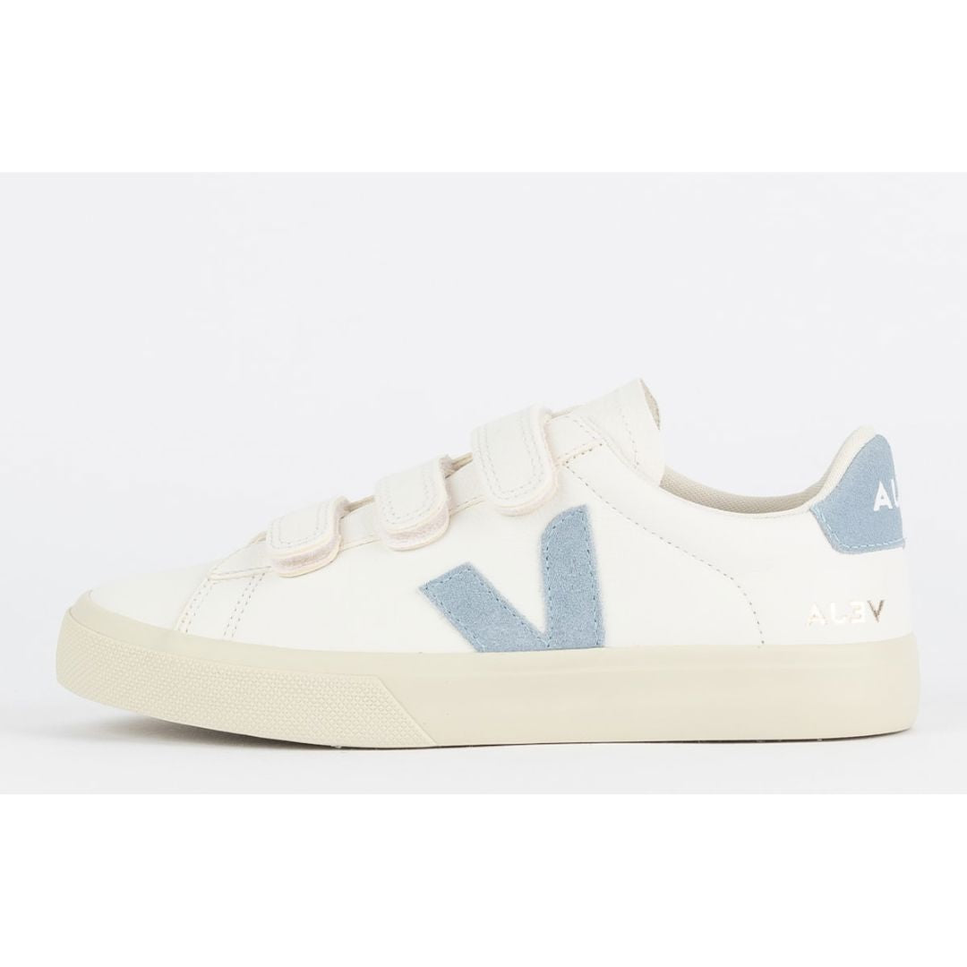 Veja Schuhe Logo Chromfreies Leder Extra Weiß Stahl