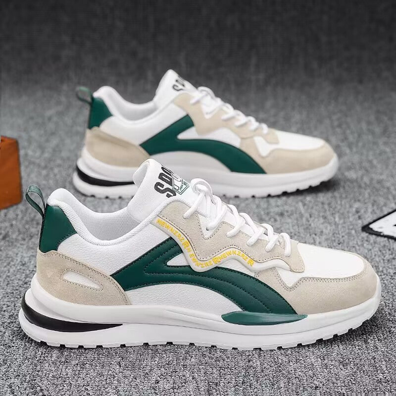 green casual sneakers