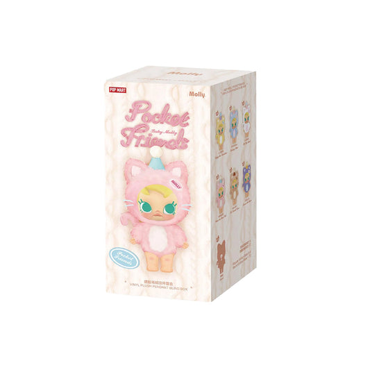 POP MART Baby Molly Pocket Friends Series Vinyl Plush Pendant (Single Blind Box)