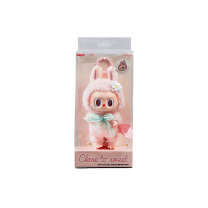 POP MART LABUBU Mokoko Close to Sweet Vinyl Plush Doll Pendant Keychain