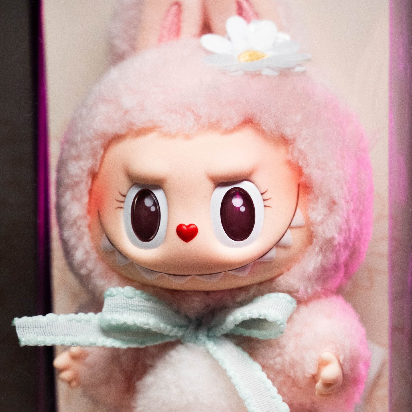 POP MART LABUBU Mokoko Close to Sweet Vinyl Plush Doll Pendant Keychain