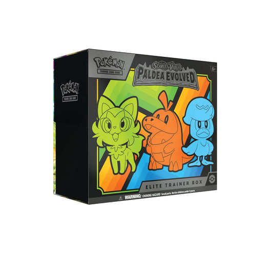 Caja de Entrenador Élite Evolved Paldea Escarlata y Violeta de JCC Pokémon