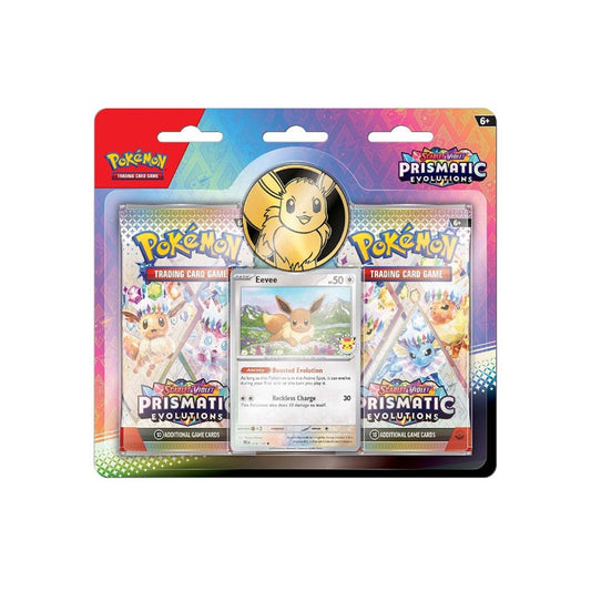 Paquete de 2 blísters de Evoluciones Prismáticas Escarlata y Violeta de Pokémon TCG