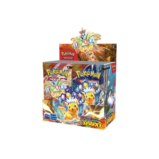 Caja de sobres de Chispas Emergentes de Pokémon TCG Escarlata y Violeta (36 sobres)