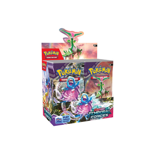 Caja de presentación de sobres de Fuerzas Temporales Escarlata y Violeta de JCC Pokémon (36 sobres)