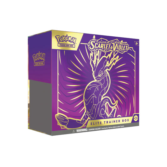Caja de Entrenador Élite Miraidon Base Escarlata y Violeta de JCC Pokémon