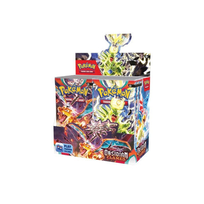 Caja de presentación de sobres de Llamas Obsidianas Escarlata y Violeta de JCC Pokémon (36 sobres)