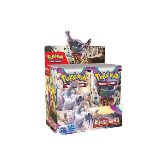 Caja de presentación de sobres de Paldea Evolved de Pokémon TCG Scarlet &amp; Violet (36 sobres)