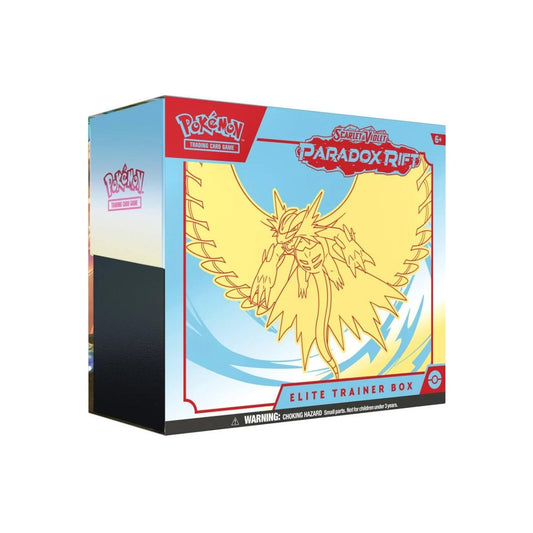 Caja de Entrenador Élite de la Grieta Paradoja Escarlata y Violeta de JCC Pokémon (Luna Rugiente)