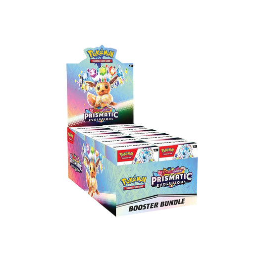 Paquete de refuerzo de Evoluciones Prismáticas Escarlata y Violeta de JCC Pokémon (10 sobres)