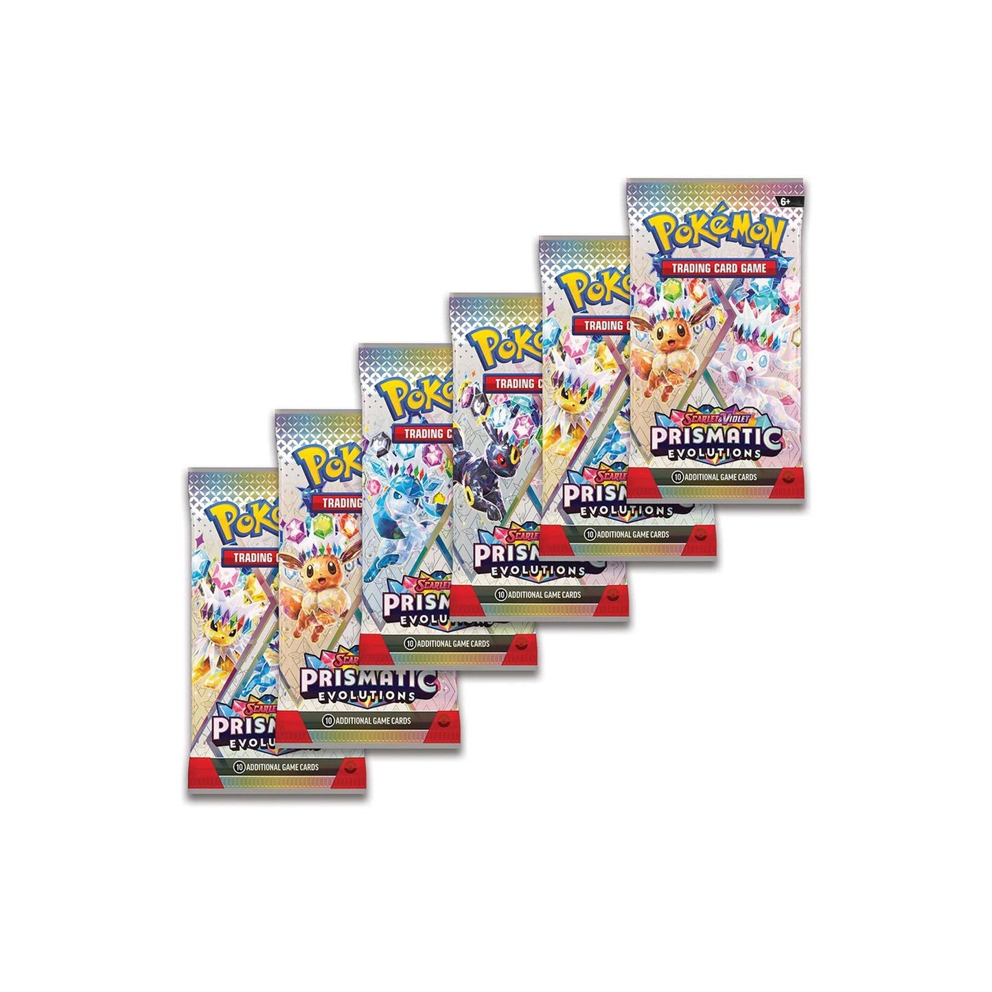Paquete de refuerzo de Evoluciones Prismáticas Escarlata y Violeta de JCC Pokémon (10 sobres)