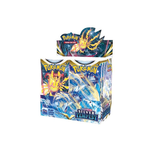 Caja de presentación de sobres de Espada y Escudo-Tempestad Plateada de Pokémon TCG (36 sobres)