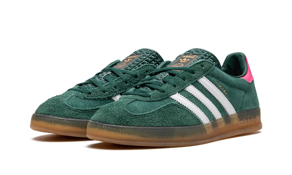 Adidas Gazelle Indoor Verde Colegial Rosa Lúcido