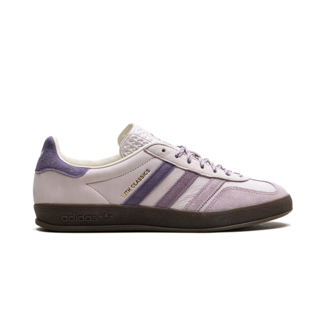 Adidas Gazelle Indoor Kith Classics Program, color morado ceniza