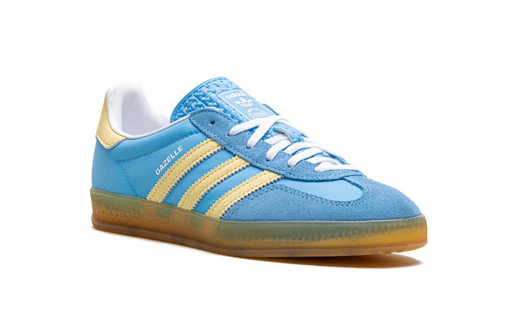Adidas Gazelle Indoor Semi Azul Burst Casi Amarillo