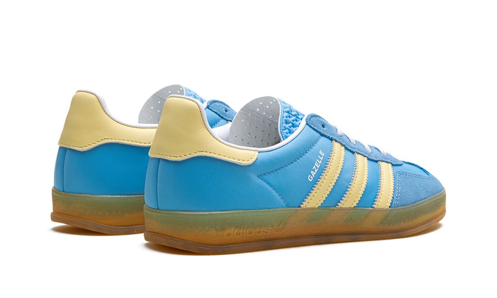 Adidas Gazelle Indoor Semi Azul Burst Casi Amarillo