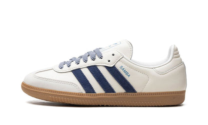 Adidas Samba Off White Azul Oscuro