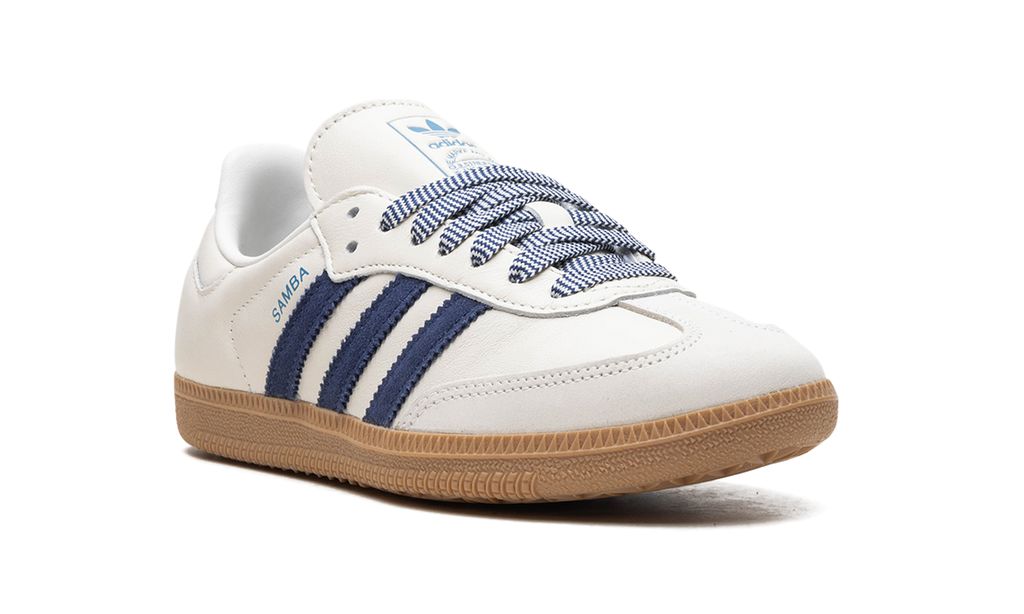 Adidas Samba Off White Azul Oscuro