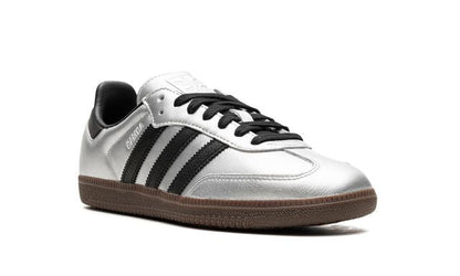 Adidas Samba Plata Metalizado Negro Goma