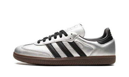 Adidas Samba Plata Metalizado Negro Goma