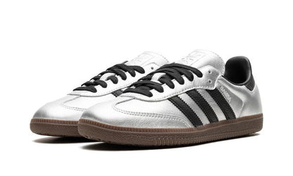 Adidas Samba Plata Metalizado Negro Goma
