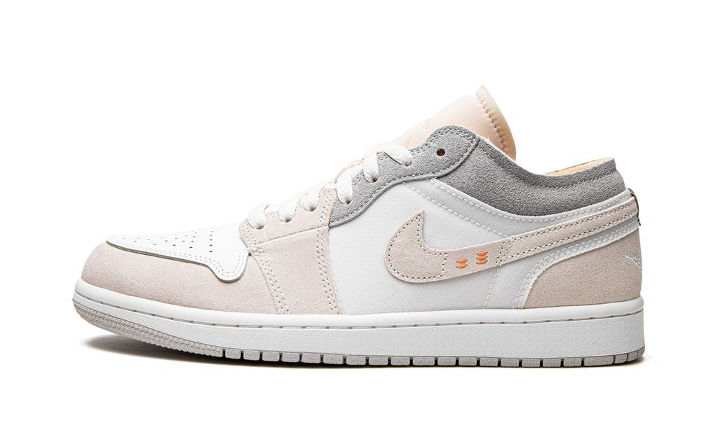 Air Jordan 1 Low Inside Out Crema Blanco Gris Claro 