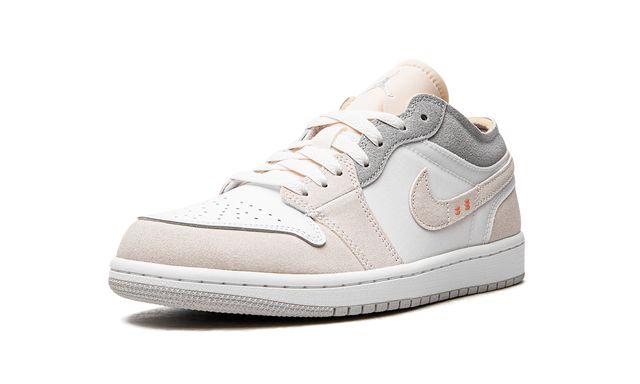 Air Jordan 1 Low Inside Out Crema Blanco Gris Claro 