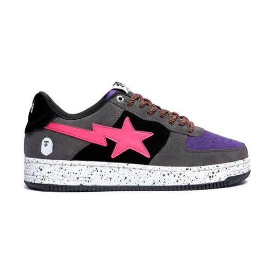 Bape Sta Schwarz Grau Rosa Wildleder 
