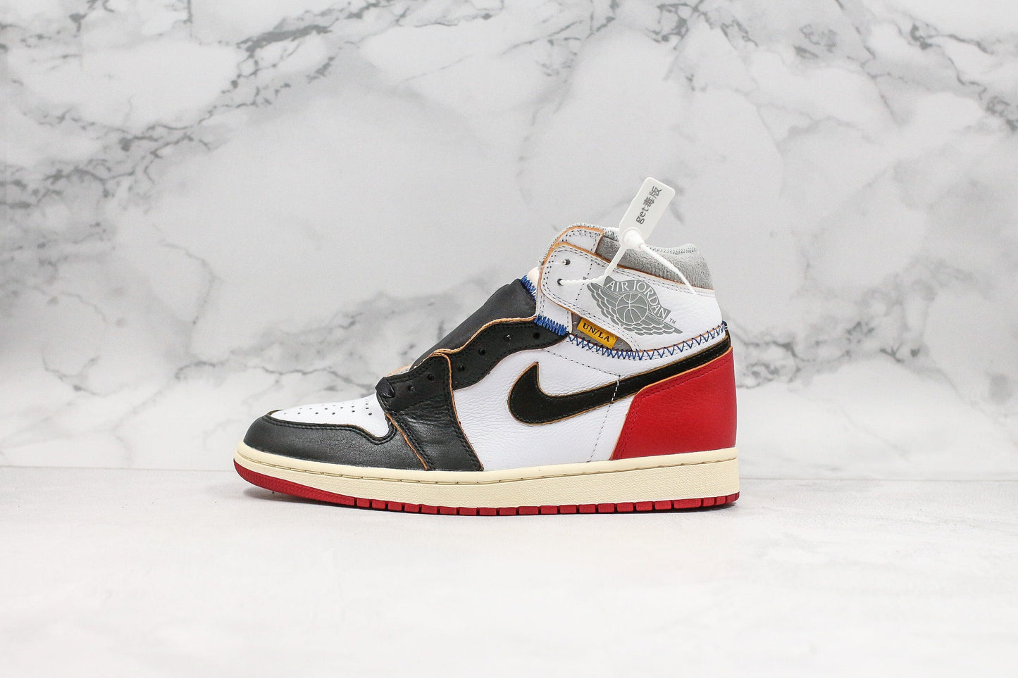 Jordan 1 Retro High Union Los Angeles Schwarze Zehenpartie