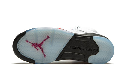 Jordan 5 Retro Fire Red Silver Tongue