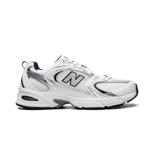New Balance 530 Blanco Plata Azul Marino 