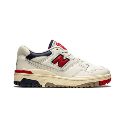New Balance 550 Aime Leon Dore Weiß Marine Rot