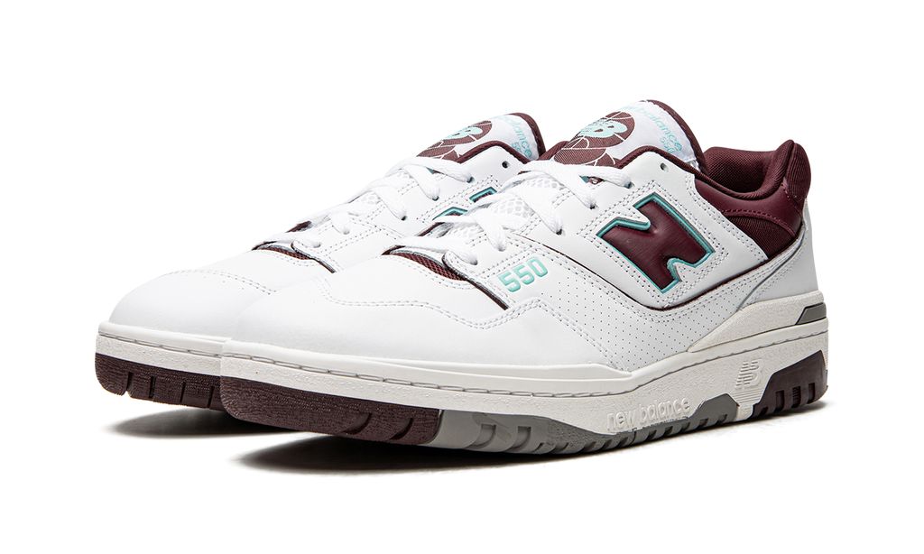 New Balance 550 Borgoña Cian