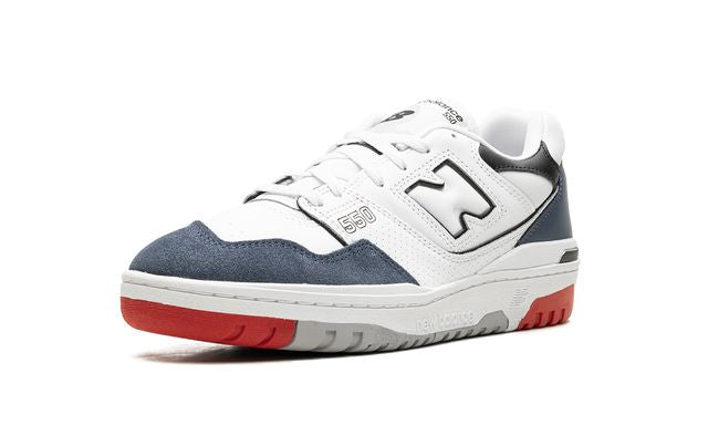 New Balance 550 Blanco Azul Marino Rojo